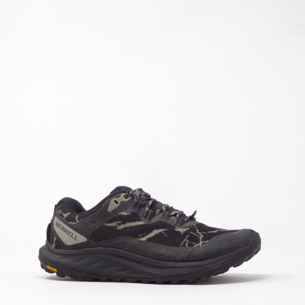 Merrell Womens Antora 3 Trail Running Shoes Black Grey Camo Size 7